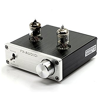 LeaningTech Tube-01 Mini 6J1 Valve & Vacuum Tube Pre-Amplifier Stereo HiFi Buffer Preamp (Silver)