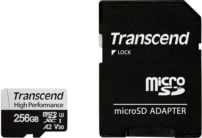 Transcend 256GB microSDXC 330S High Performance Memory Card TS256GUSD330S