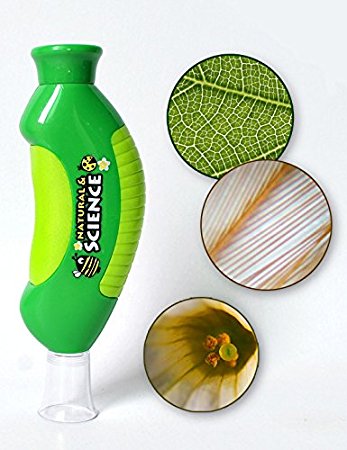 iKidsislands Microscope Toy for Kids, Handheld, 80X Power (Green)