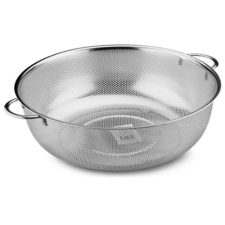 Daixers Stainless Steel Kitchen Colander,Fruits and Vegetables Strainer-Large(11.18"*6.29"*3.93")