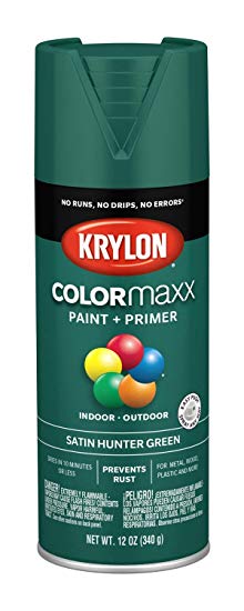 Krylon K05563007 COLORmaxx Spray Paint, Aerosol, Hunter Green