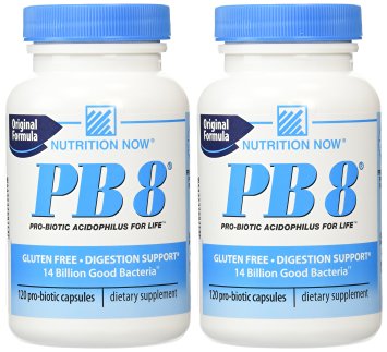 Nutrition Now Pb 8 Pro-biotic -- 120 Capsules (2 Pck)