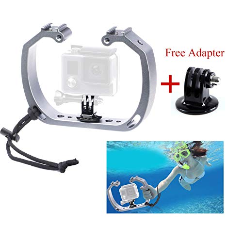 Sevenoak Aluminum Alloy Micro Film Making kit Video Cage Diving Rig Stabilizer SK-GHA6 & GoPro Mount Adapter for Action Cameras GoPro Hero3 3  4 5 6 Action Cameras for Underwater Video & Photography