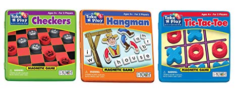 Patch - Play Anywhere Bundle - Checkers, Tic-Tac-Toe and Hangman