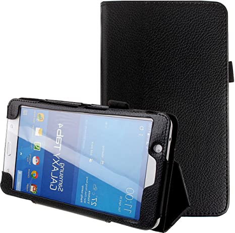 Samsung Galaxy Tab 4 7.0,7-Inch Case,Tab 4 7.0 Case,Samsung Tablet Case 7 inch,Ultra Slim Folding PU Leather Stand Case Cover for Samsung Galaxy Tab 4 7 7.0" Tablet SM-T230 SM-T231 SM-235,Black