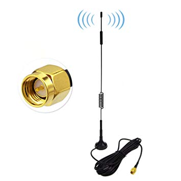 Bingfu 4G LTE Magnetic Base Mount 7dBi Omni Antenna with SMA Male Connector 3m Cable