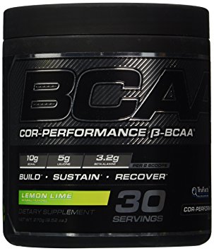 Cellucor Performance BCAA Supplement, Lemon Lime, 30 SERVINGS, 9.52 OZ