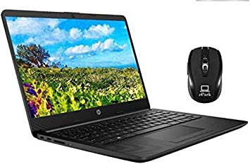 2020 Latest HP Notebook 14 Sleek Laptop Computer, 14" HD Anti-Glare Micro-Edge Widescreen, Dual-Core AMD Athlon Silver 3050U 8GB RAM 512GB SSD, Webcam Type-C Windows 10   iCarp Mouse