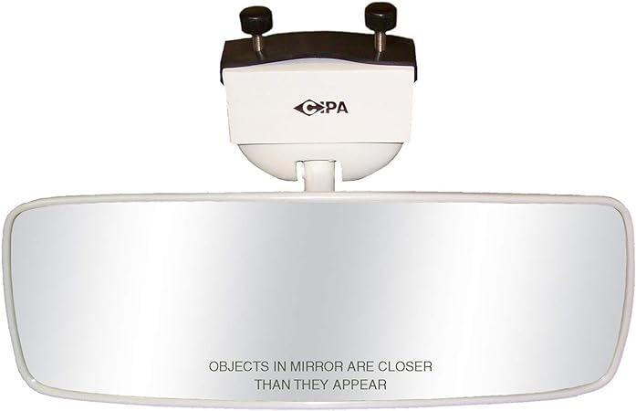 "CIPA 11081 COMP II Marine Mirror (White)", "11"" w x 4"" h"