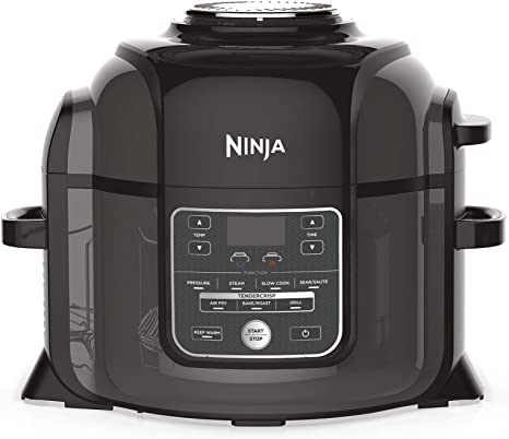 Ninja Foodi Electric Multi-Cooker [OP300UK] Pressure Cooker and Air Fryer, Grey and Black