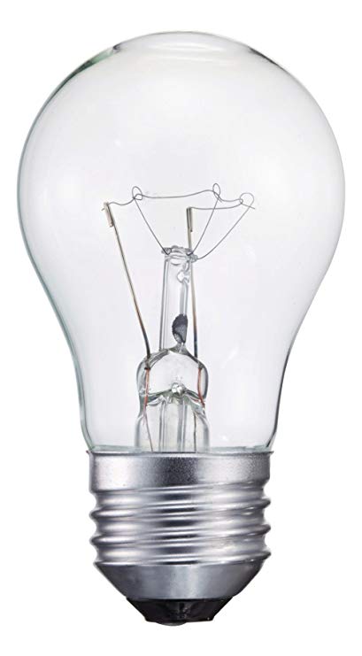 Philips 299990 Appliance Light Bulb, 40-Watt, A15 Glass Size, 1750 Hour Life, 1 Light Bulb