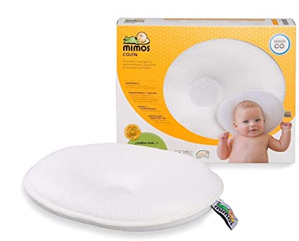 MIMOS Baby Pillow New (S) - Air Flow Safety (TUV Certification) - Size S (Head Circumference 36-46 cm)