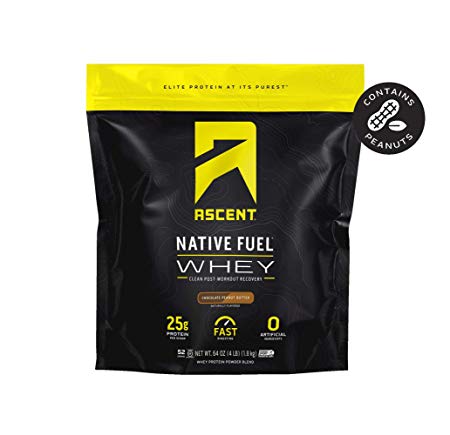Ascent Native Fuel Whey Protein Powder - Chocolate Peanut Butter - 4 lbs