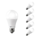 LE 12W A19 E26 LED Bulbs 75W Incandescent Bulbs Equivalent 1010lm Warm White 2700K 180 Beam Angle Medium Screw LED Light Bulbs Pack of 5 Units