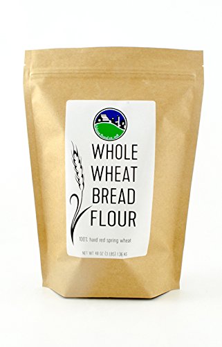 Non-GMO Project Verified Hard Red Spring Wheat Flour | 100% Non-Irradiated | Certified Kosher Parve | USA Grown | Field Traced (We tell you which field we grew it in) (3 LB Flour | Kraft Bag)