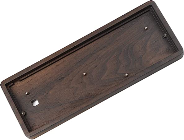 YMDK GK64 GK64x Keyboard kit CNC Wood Wooden Case Wired PCB Plate Stabilizers (Walnut Wired PCB)