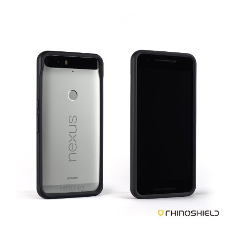 Nexus 6p Case - RhinoShield CrashGuard Bumper Black 11 Ft Protection Without Bulk ShockSpread Technology The Only Thin Yet Protective Bumper Case for Nexus 6p