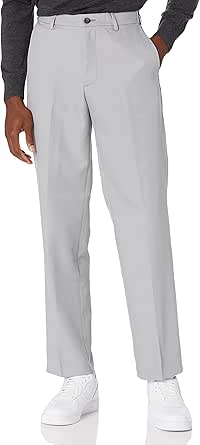 Amazon Essentials Men's Classic-Fit Expandable-Waist Flat-Front Dress Pant