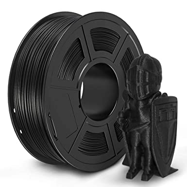 JAYO Carbon Fiber PLA 3D Printer Filament, 1.75 PLA Filament Dimensional Accuracy  /- 0.02 mm, 1 kg Spool, Carbon Fiber 1.75mm, Black