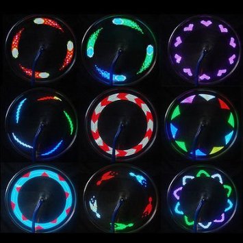 14 LED Motorcycle Cycling Bicycle Bike Wheel Signal Tire Spoke Light 30 Changes pattern 30 Changes