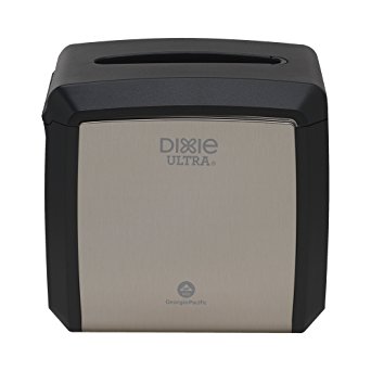 Dixie Ultra 54528A Tabletop Interfold Napkin Dispenser by Georgia-Pacific, Stainless, 1 Dispenser (Formerly EasyNap)