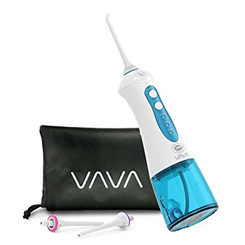 VAVA Water Dental Flosser with 3 Interchangeable Jet Tips, Easy-to-Clean Water Reservoir, Preset Modes for Optimal Flossing, Leak-Proof Electric Dental Floss, Portable Cordless Design