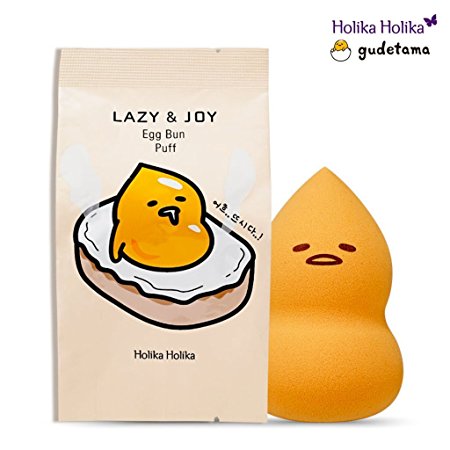 [Holika Holika] Gudetama Lazy & Joy Egg Bun Puff, Makeup Sponge Blender
