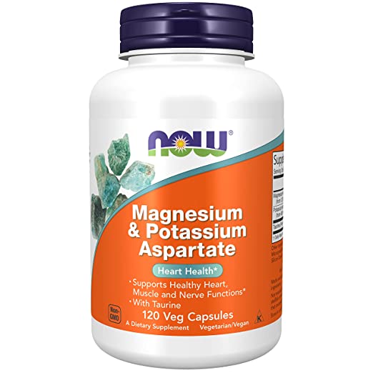 NOW Foods Magnesium and Potassium Aspartate , 120 Vcaps