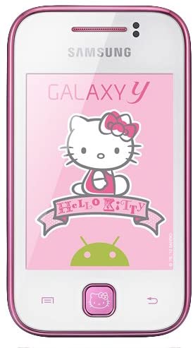 Samsung GT-S5360 Galaxy Y Hello Kitty Unlocked 3G GSM Phone with Android OS - US Warranty - White