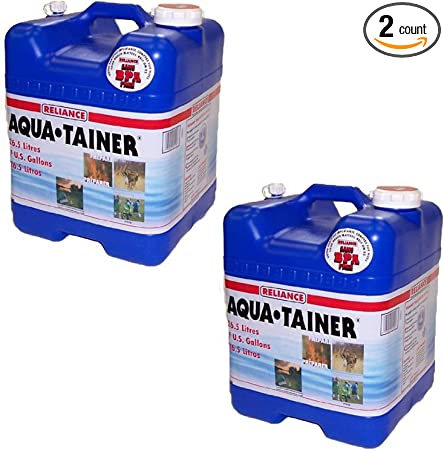 Reliance Products Aqua-Tainer 7 Gallon Rigid Water Container (2 Containers (7-Gallon)``)