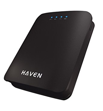 Haven Hex E1 10400mAh Portable Charger - Ultra-Compact, High-speed Charging Technology Power Bank for iPhone, Samsung Galaxy and More (Black)