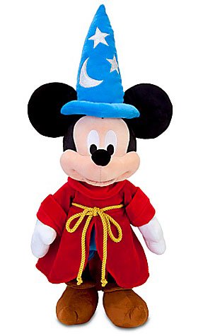 Disney Fantasia Sorcerer Mickey Mouse Plush Toy - 24''