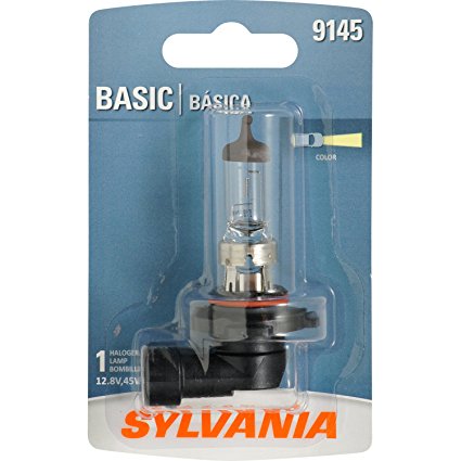 SYLVANIA 9145 Basic Halogen Fog Bulb, (Contains 1 Bulb)