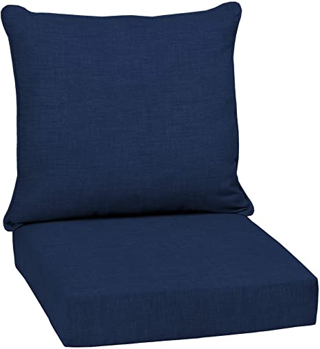 Overstock Arden Selections Sapphire Leala Texture Outdoor Deep Seat Set