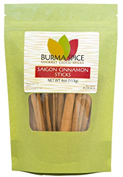 Saigon Cinnamon Sticks : Pure Natural Dried : Stock up for the Holidays : Kosher (4oz.)