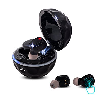 Wireless Earbuds GULUDED True Wireless Stereo Headphones TWS Bluetooth Touch In-Ear Earbuds with Charging Case And Built-in Mic IPX4 Waterproof for  iPhone iPad,Smartphones Tablets,Laptop and More