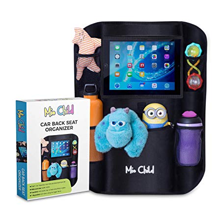 Car Back Seat Organizer with iPad Holder - Fun Rides for You and Your Kids - Protect Your Vehicle and Keep It Organized