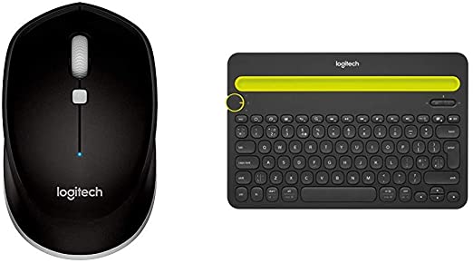 Logitech M535 Bluetooth Mouse – with 10 Month Battery Life Works & Bluetooth Multi-Device Keyboard K480 – Black