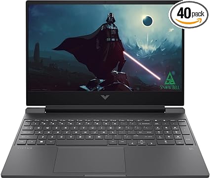 HP Victus Gaming 15.6-Inch FHD Laptop, AMD Ryzen 5-7535HS Processor, NVIDIA GeForce RTX 2050 (4 GB), 32 GB SDRAM, 1TB SSD, Windows 11 Professional, Shadow Black, 15-FB1013DX