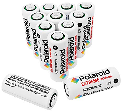 Polaroid Extreme Alkaline Batteries (A23 12 Pack)