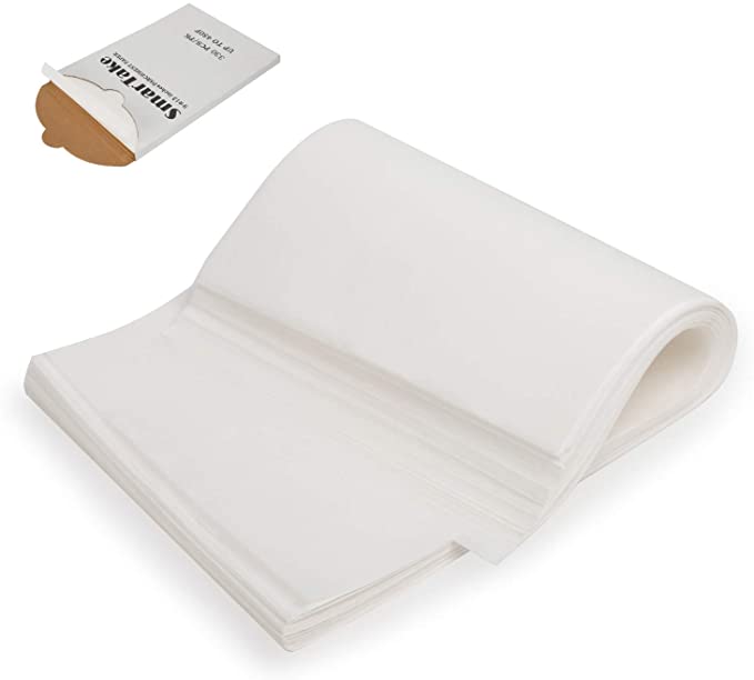 SMARTAKE 330 Pcs Parchment Paper Baking Sheets, 9x13 Inches Non-Stick Precut Baking Parchment, Suitable for Baking Grilling Air Fryer Steaming Bread Cup Cake Cookie (White)