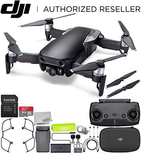 DJI Mavic Air Drone Quadcopter (Onyx Black) Starters Bundle