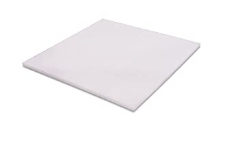 HDPE (High Density Polyethylene) Plastic Sheet 1/8" x 24" x 48” White Color