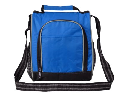 Lunch Box For Adults By Bayfield - Shoulder Strap Lunch Bags for Men Women - Blue Reusable Lunch Bag for Work