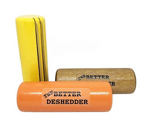 The Better Deshedder Twin Blade Dog Grooming Brush Reduces Shedding by 90%!!