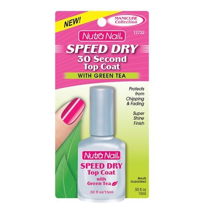 Nutra Nail Manicure Collection Speed Dry 30 Second 12732 Top Coat, 0.5 Ounce