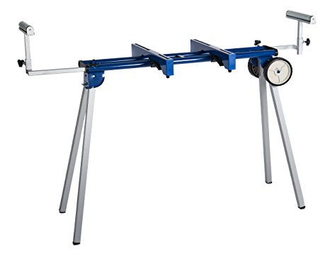 HICO UWC1203 Folding Miter Saw Stand with Wheels, Machine Mounts and Material Roller Supports