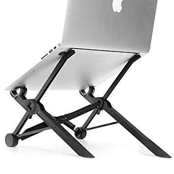 Portable Laptop Stand Adjustable Lever Ergonomic Height 5.5 Inches -12.6 Inches Light Weight Anti-Slip Holder Workstation Riser for DJ PC Gaming Home or Office