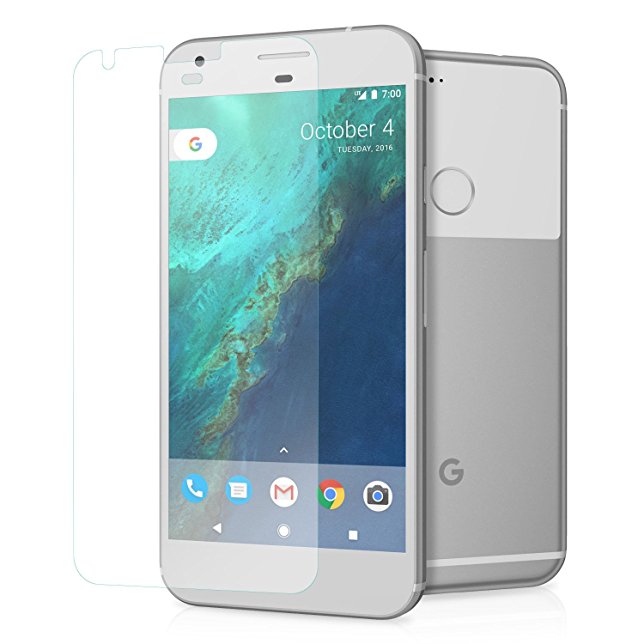 1PK - Google Pixel XL 5.5" (2016) Tempered Glass Screen Protector by TortugaArmor / HD Clear Tempered Ballistic Glass Screen Protector /Bubble Free/Special Screen Protector Shield
