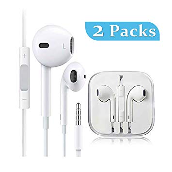 Earbuds/Headphones with Stereo Mic&Remote Control Wired Earphones Noise Isolating Aux Headphones Compatible with Samsung Phone Galaxy and Android Phones